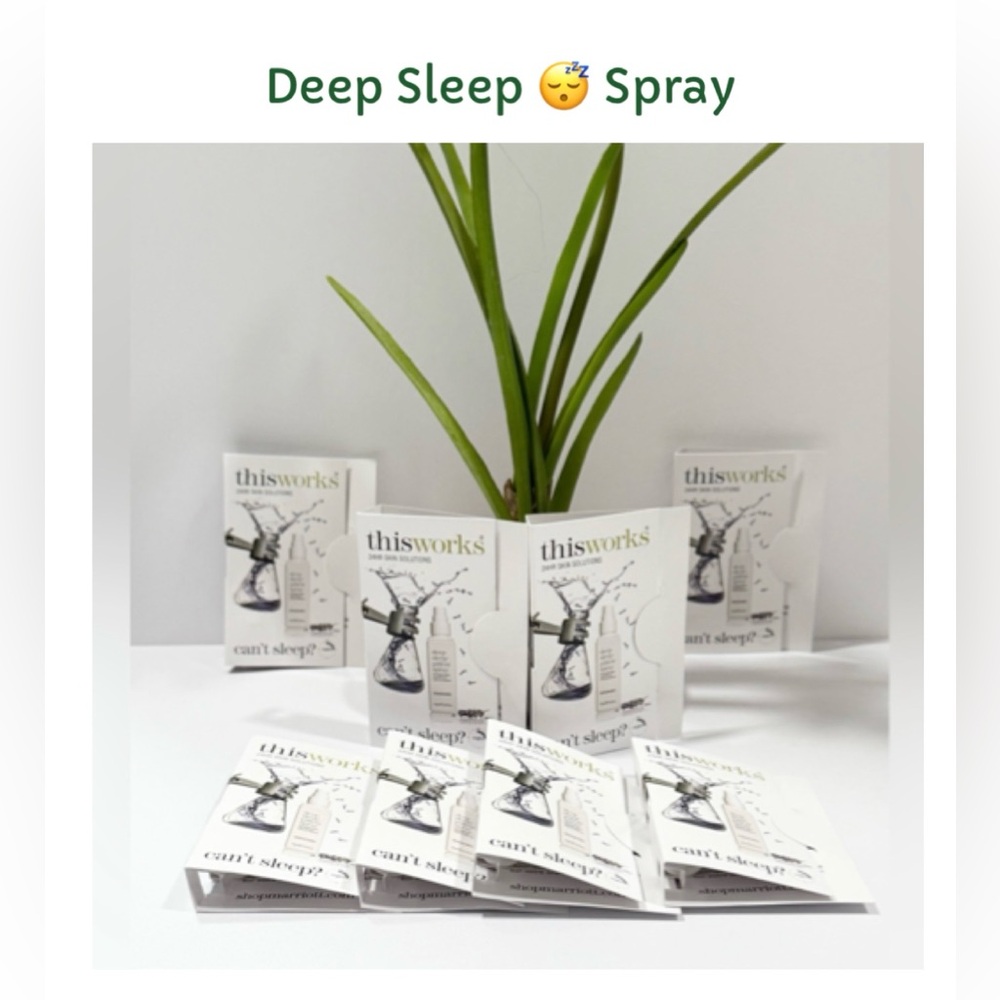 (8 SPRAY BOTTLES) “THIS WORKS” CAN’T SLEEP TRAVEL SZ BOTTLES - 2.5 ml/0.08 fl.oz